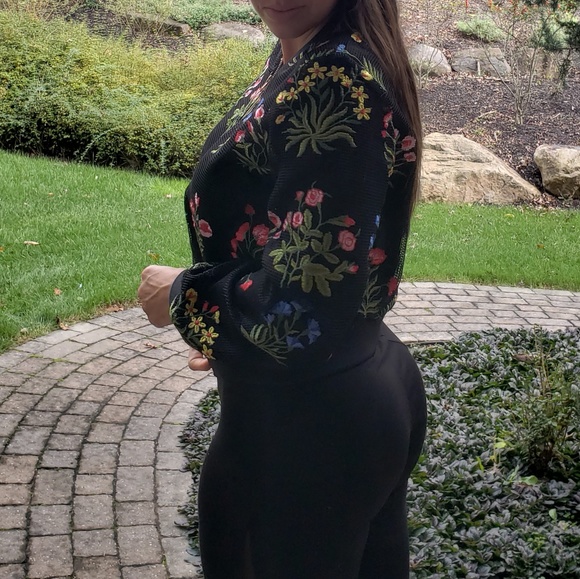 Embroidered bomber jacket - Picture 3 of 6